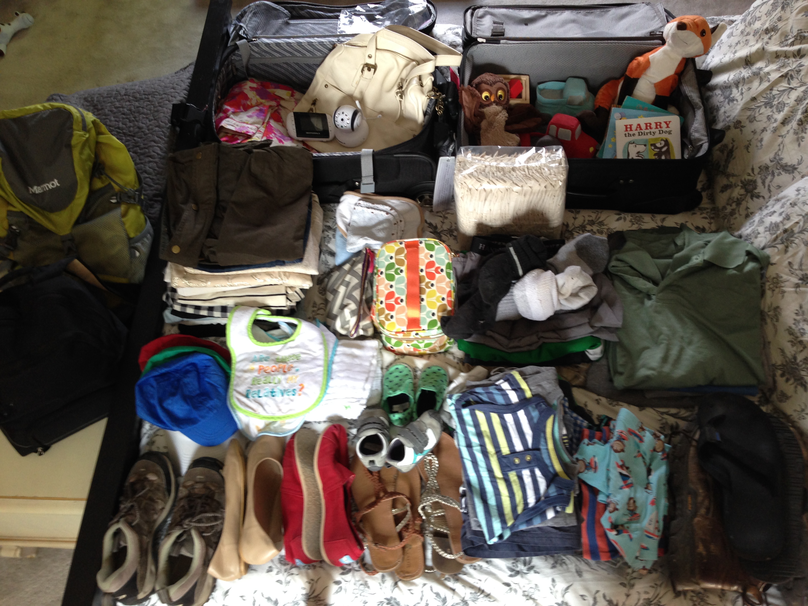 Air Travel With an [Almost] 1 Year Old: Part 1, Packing Light Ideas