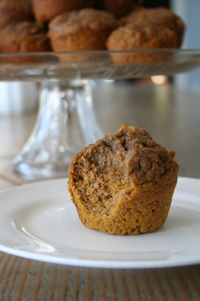 Sprouted Whole Wheat Pumpkin Muffins