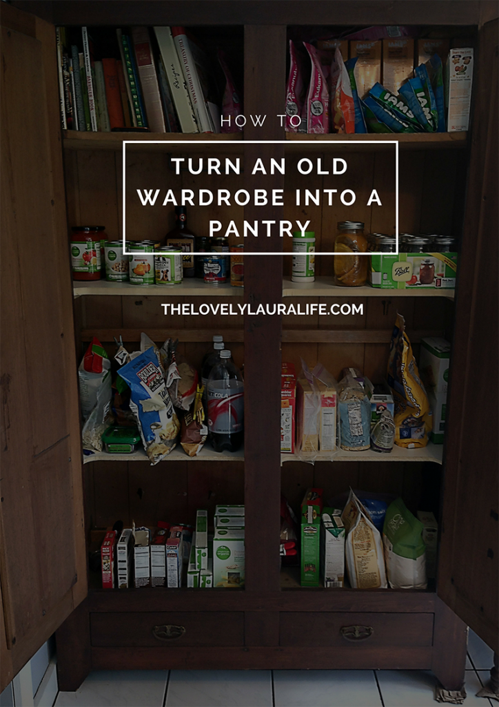 How to Turn an Old Wardrobe Into a Pantry