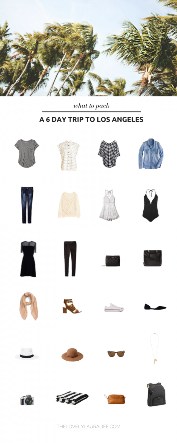 What To Pack A 6 Day Trip To California